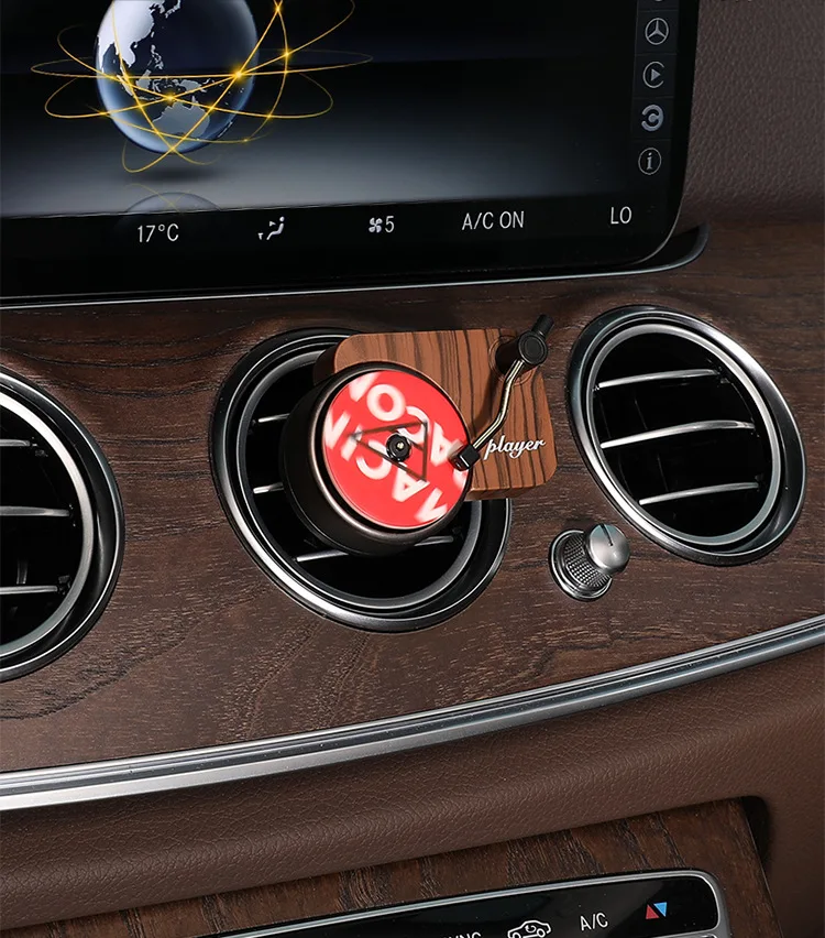 Автомобильный освежитель воздуха проигрыватель фонограф Авто ароматизатор диффузор с 3 шт Заменить ароматерапия таблетки интерьер