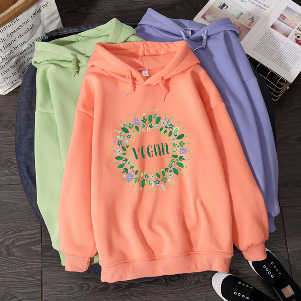 Streetwear Letters Vegan Hoodie Sweatshirts Womens Hoodies Harajuku Sweetshirt Homem Woman Plus Size Punk Cool Hoodie Sweatshirt