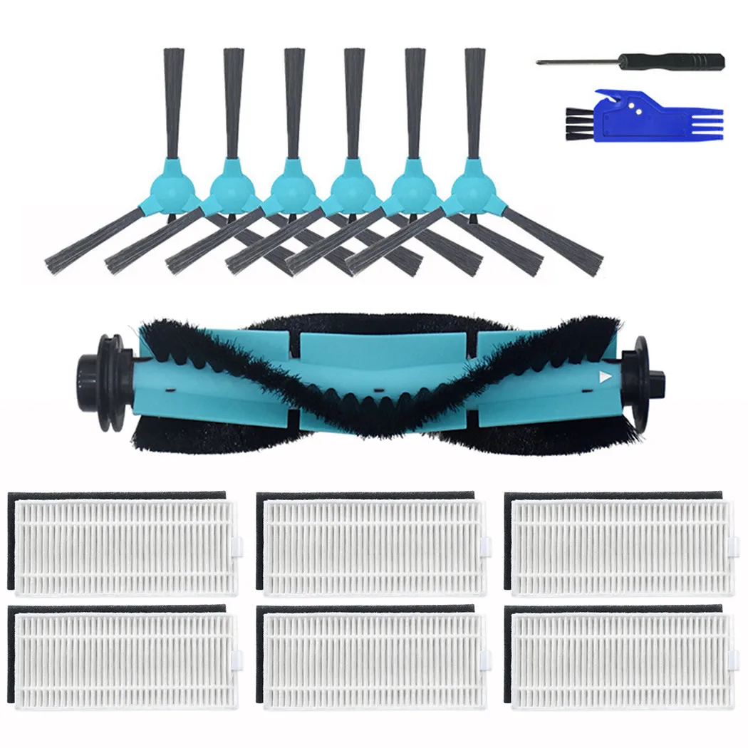 

Комплект фильтров с роликовой щеткой для Coredy R3500S, R550, R500 +, R750, Бытовые аксессуары для чистки, 15 шт.