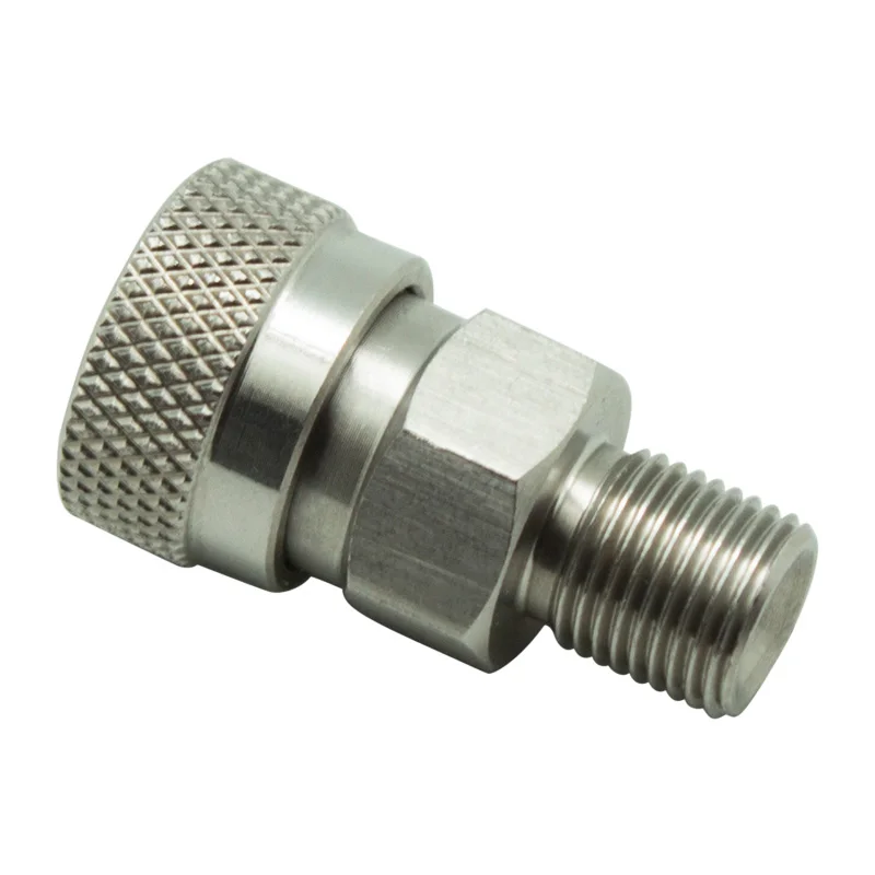 2 шт./лот 1/8BSP & 1/8NPT M10 * 1 шланг для зарядки Paintball PCP фитинг из нержавеющей стали с