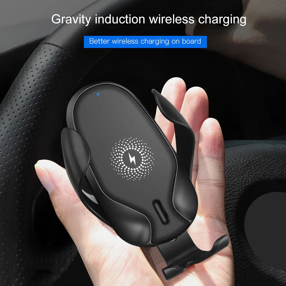 

URVNS Wireless Car Charger,10W Qi Fast Charging Gravity Sensor Car Mount Air Vent Phone Holder For iPhone 12 11 XS, Samsung, LG