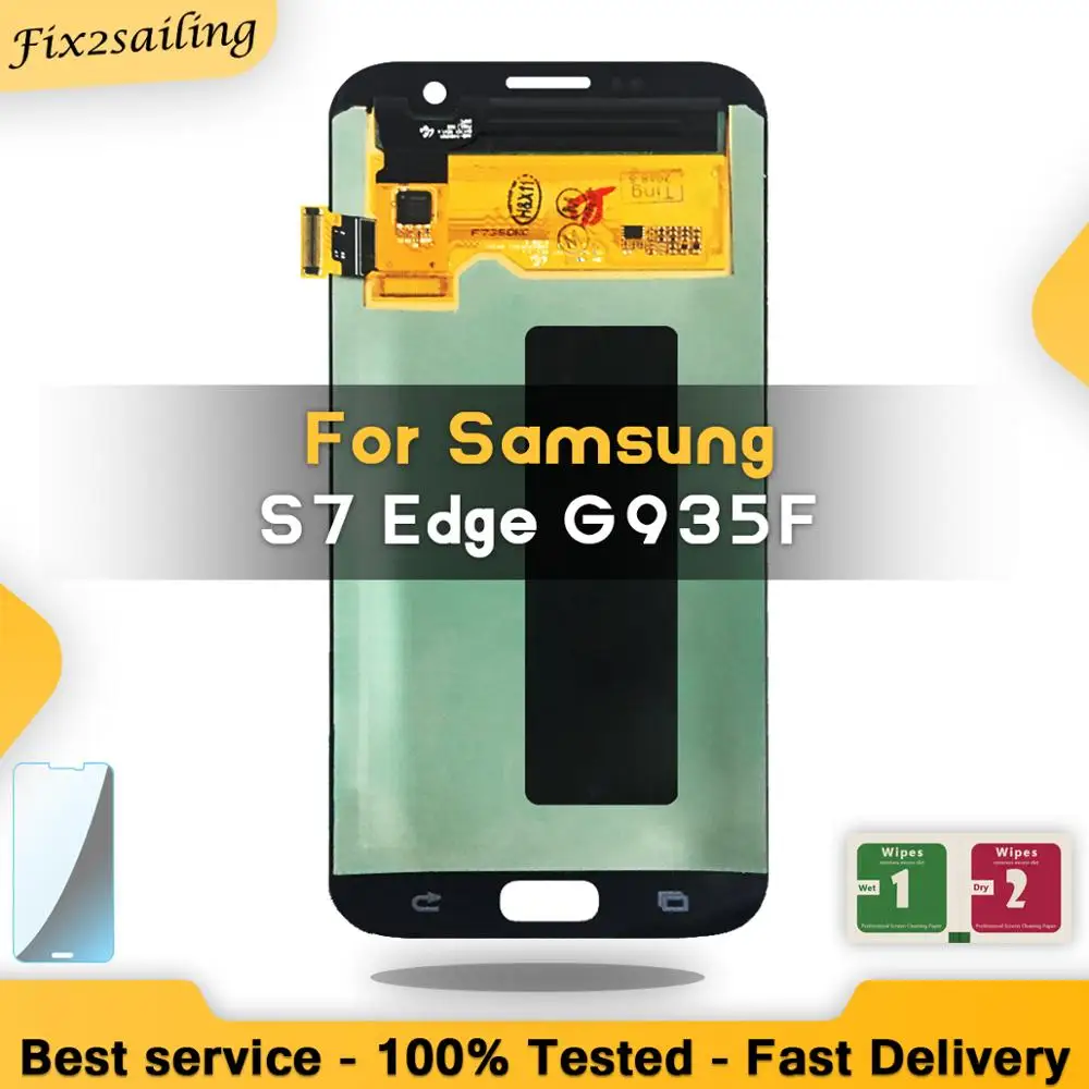 For Samsung Galaxy S7 Edge display lcd G935F G935A G935FD G935P Super AMOLED Lcd Screen Replacement Digitizer Assembly | Мобильные