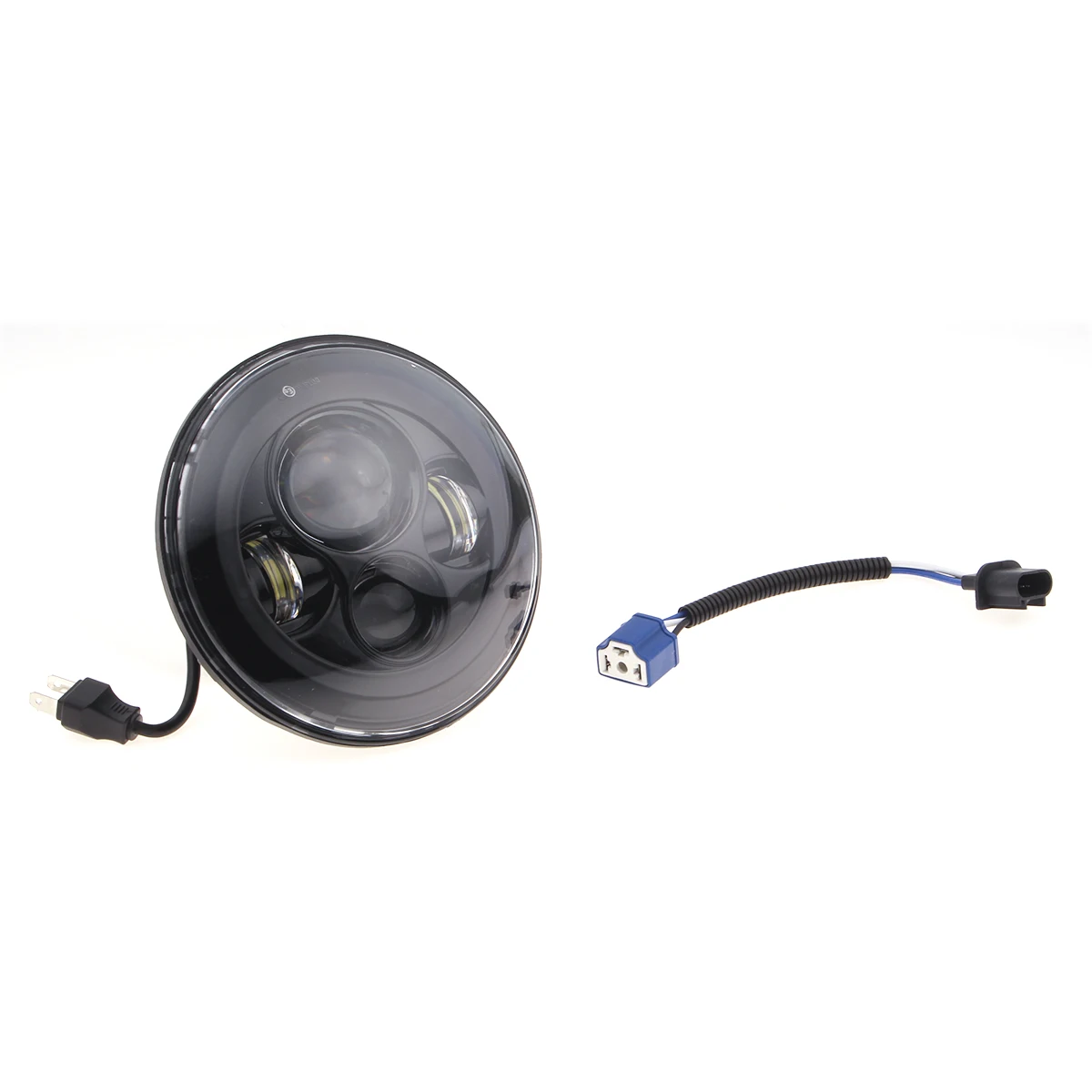 

Black Waterproof 7" 60W Round Upgraded LED Projector Headlights For Jeep H1 H2