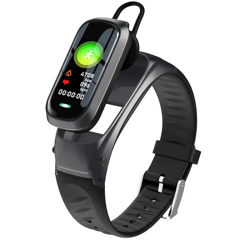 Смарт браслет B9 Bluetooth наушники пульсометр фитнес трекер|Смарт-браслеты| |