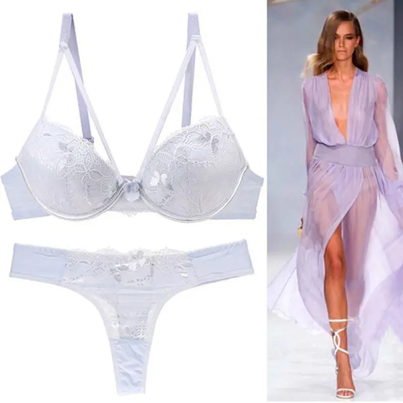 Новинка бюстгальтер с чашкой пуш-ап 2/3 кружевным комплектом женское нижнее белье