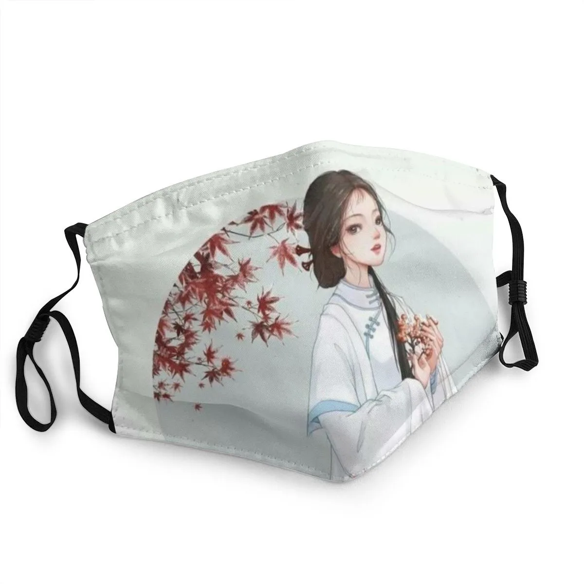 

Customized Chinese Style Face Mask Interesting New Style Washable And Reusable Girl Gentle Plum Blossom Chinese Style Mouth Mask