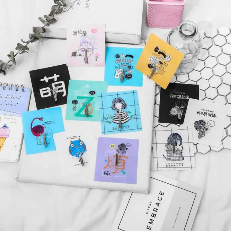 1/10 шт. сильный большой мультфильм Бесшовные присоски Настенные Крючки вешалка