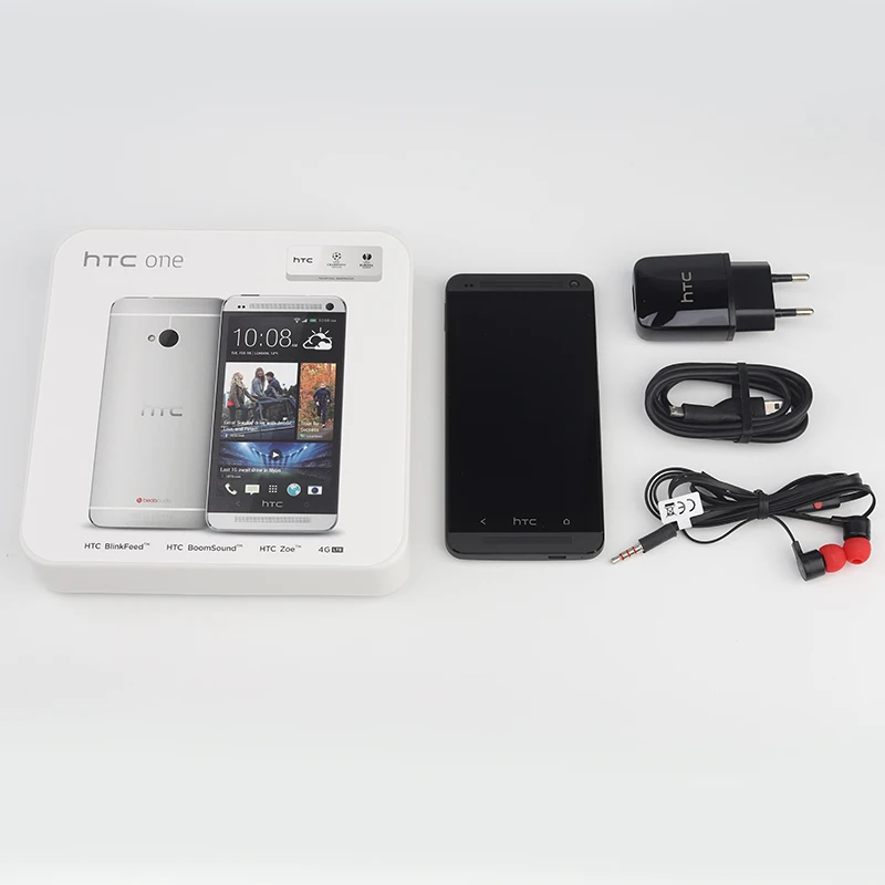 Разблокированные оригинальные HTC M7 4G смартфоны One 801e 32 ГБ ROM Sense UI 5 0 Android