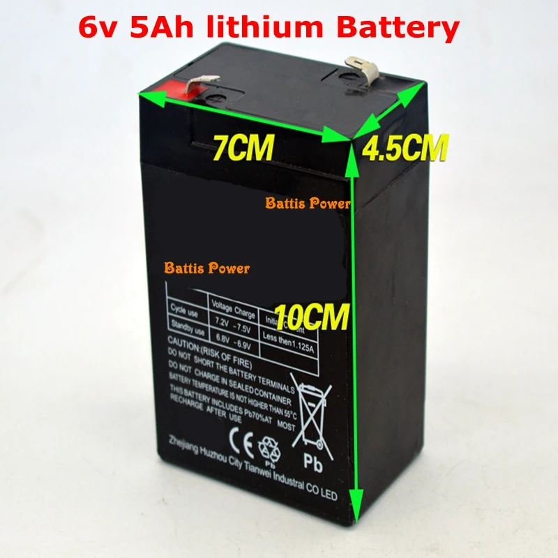 6В 4ah 4.5ah 7ah 10ah 12ah 12v 7Ah литиевая батарея для электронные весы, весы для контроля доступа по отпечаткам детская игрушка самолета rc батальон Танк UPS