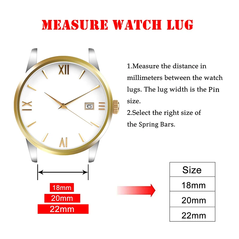 Пружинные стержни шпильки быстроразъемный ремешок для часов с одним