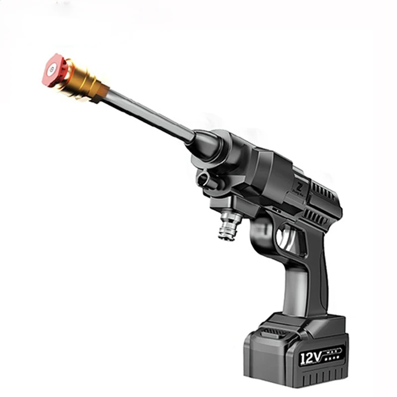 

Беспроводной пистолет для мойки автомобиля высокого давления, 156 Вт, 4400 мАч, 12 В, ручной автоматический распылитель, мощная Автомойка, садова...