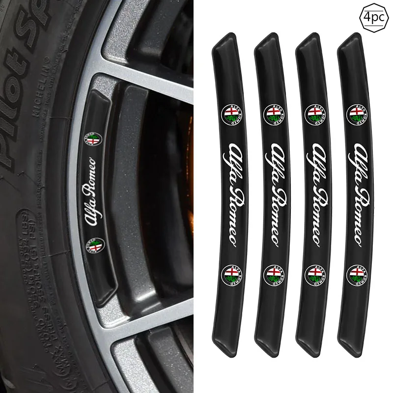 4 шт. автомобильные наклейки на обода колеса для Alfa Romeo Giulia Giulietta 159 156 MITO Stelvio 147