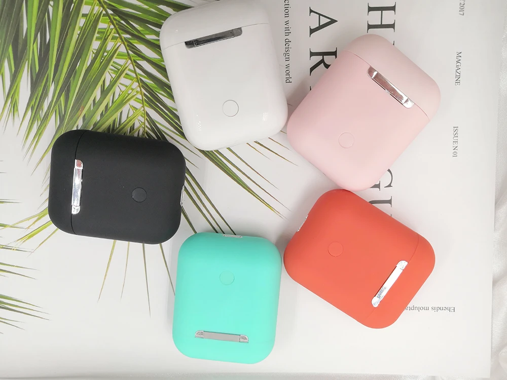 I12 TWS оригинальные матовые bluetooth Беспроводные наушники Bluetooth 5,0 Pop Up Touch Беспроводная гарнитура спортивные наушники