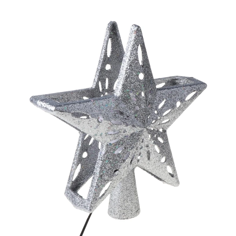 

US/EU/UK Plug Christmas Decoration Ornaments Xmas Tree Top LED Projection Lamp U50A