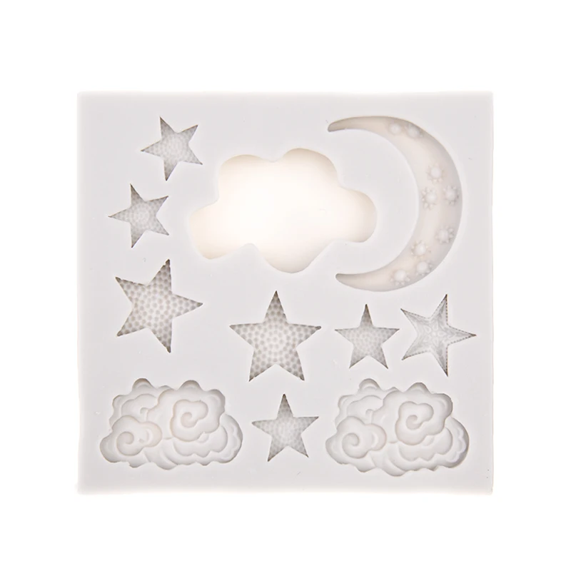 Новые силиконовые звезда с облаками Луной и кондитерский шприц для украшения