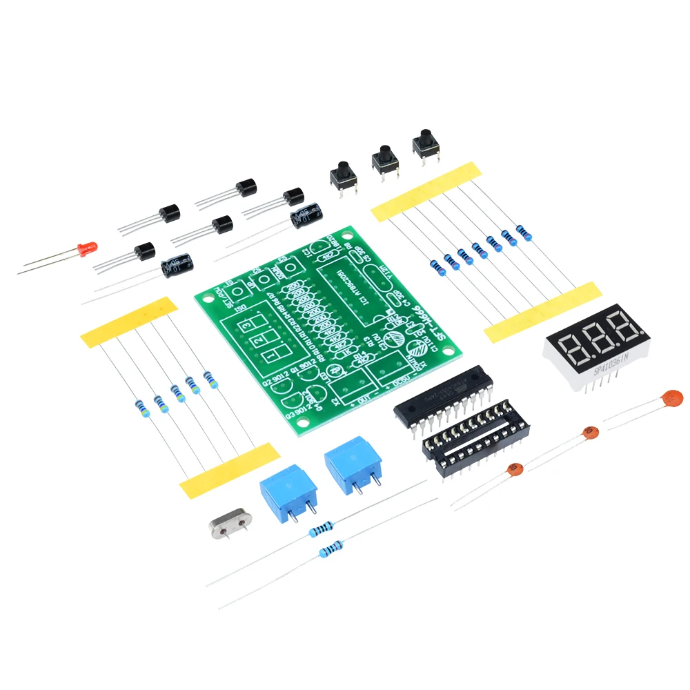 Набор для сборки контроллера температуры с LED-дисплеем и DS18B20 на базе микроконтроллера AT89C2051, питание от DC 5V, с функциями термостата, термометра, регулятора и сигнализатора.
