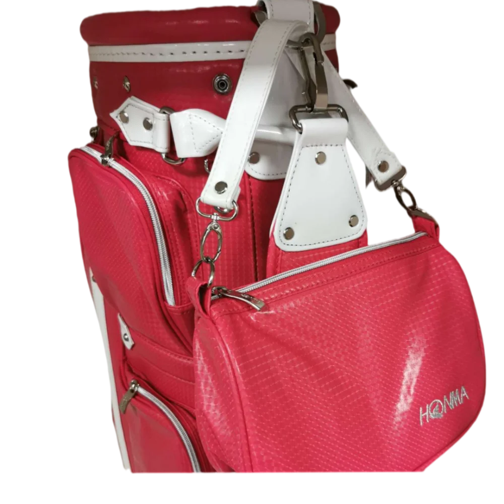 Женская гольф-сумка Women Ladies Premium PU Standard Red Light Waterproof 9.5 Inches HONMA Club On.
