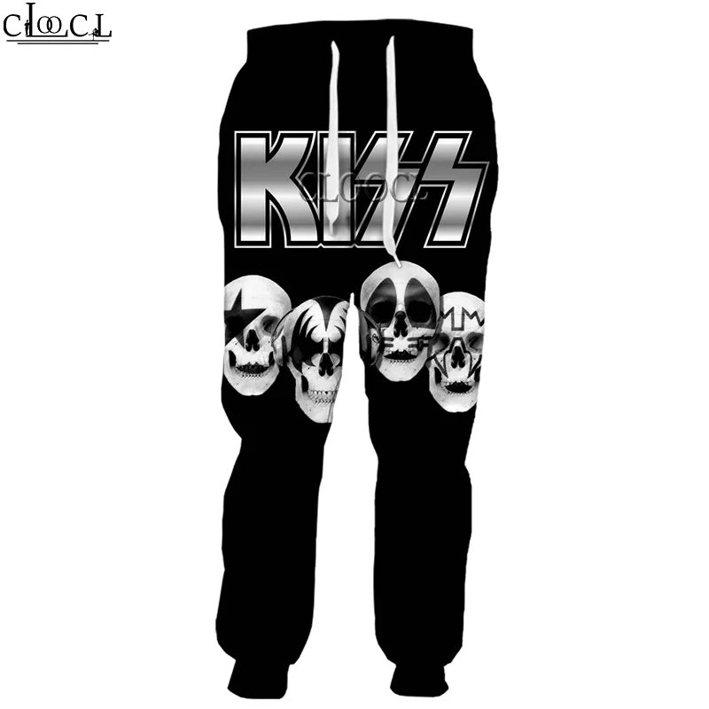 

HX Hip Hop Rock Metal Kiss Band 3D Print Men Women Pants Harajuku Unisex Sweatpants Hip Hop Casual Trousers Drop Shipping