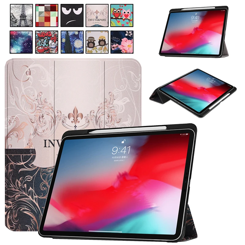 Чехол для iPad Pro 11 с принтом Smart Cover Wiht карандаш держатель Авто спящий Пробуждение поддержка карандаш Charing a8080a2013 A1934 a79