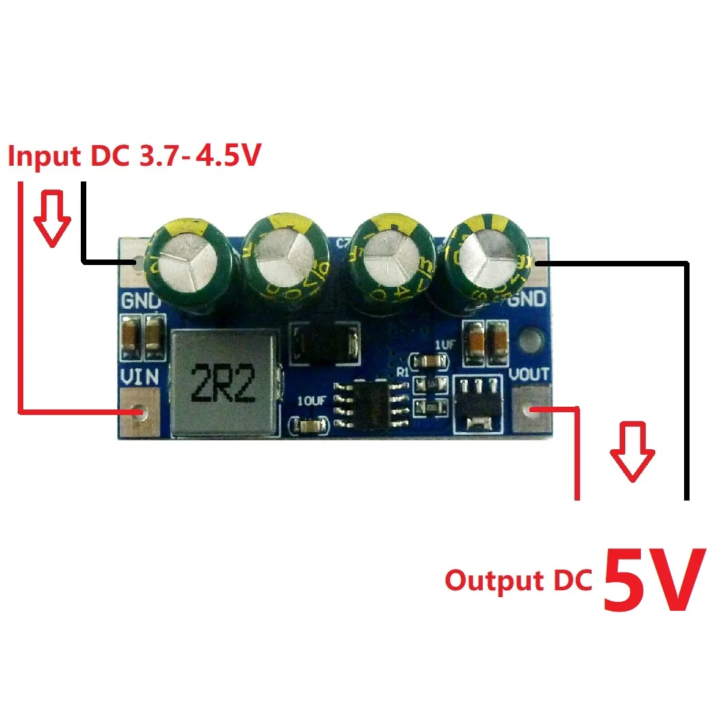 60 Вт DC 3,7 V-18 V 5V 6V 9V 12V 15V 19,5 V Шаг повышающий конвертер постоянного/переменного тока, Molude для свинцово-кислотный автомобильный прикуриватель PLC светодиодный - Цвет: 5V