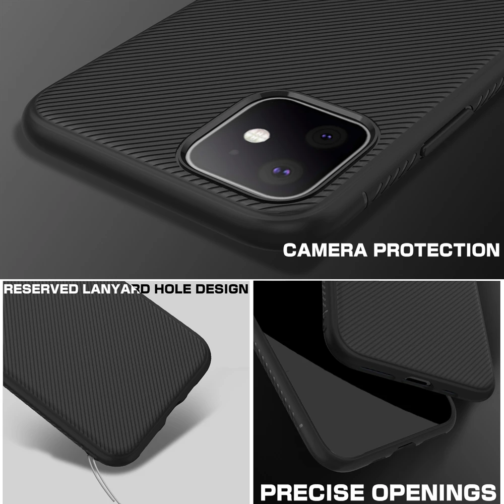 Для iPhone 11 Pro Max 2019 Чехол легкий тонкий Environ силиконовый мягкий чехол для задняя