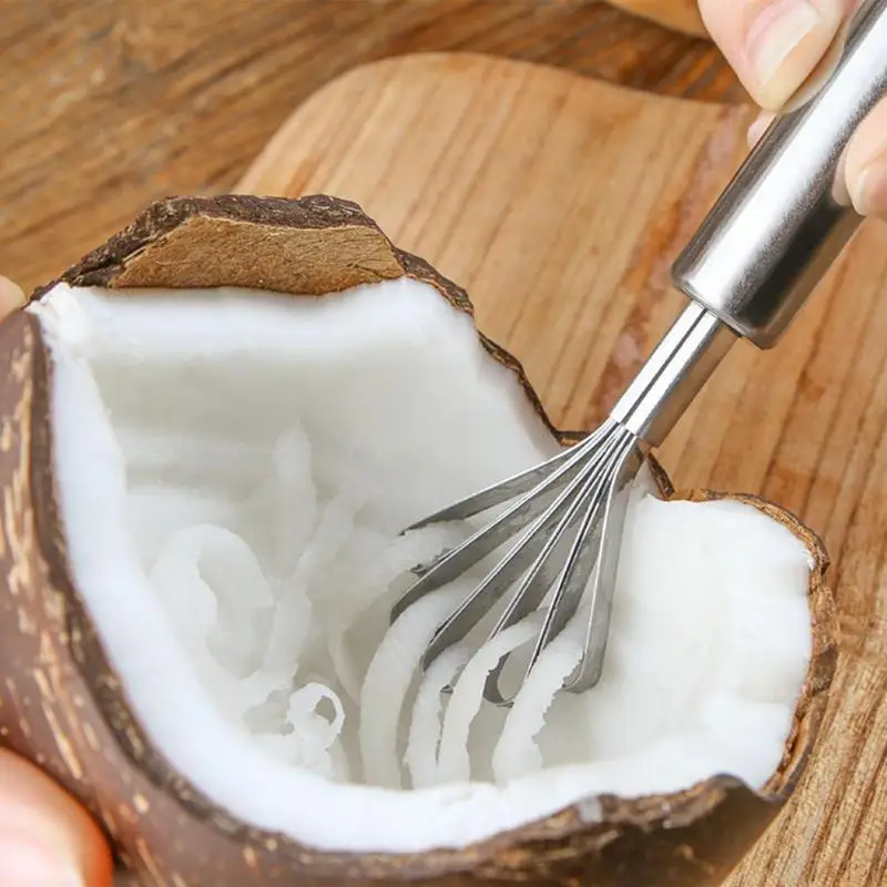 1pc Coconut Shaver Stainless Steel Kitchen Fruit Tools Fish Skin Scale Scraper Peeler Cleaning Tool Accessories | Дом и сад