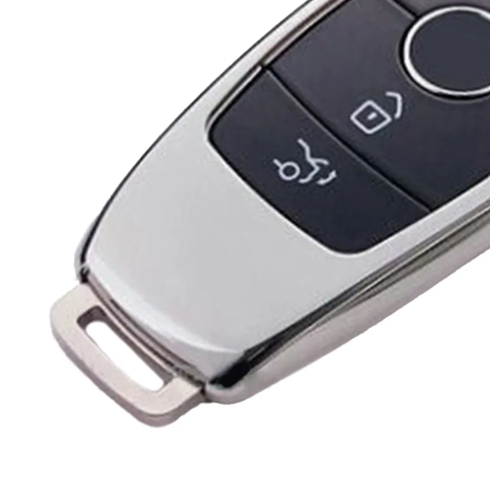 

CLS GLC GLE Key Cover Car Case Easy Fit For Mercedes Silver 2 3 4 Button