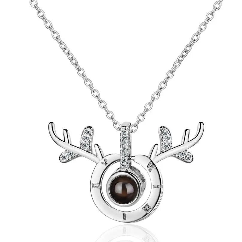 100 языков проекции лося подвеска колье для женщин настоящее тренд короткая