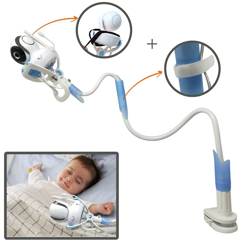 Универсальный держатель для видеоняни регулируемый длинный кронштейн детской