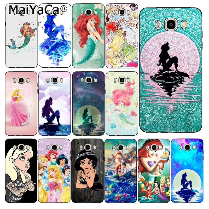 MaiYaCa Ариэль Русалочка Принцесса мягкий чехол для телефона samsung Galaxy J7 J6 J8 J4 J4Plus J7 DUO J7NEO J2 J7 Prime