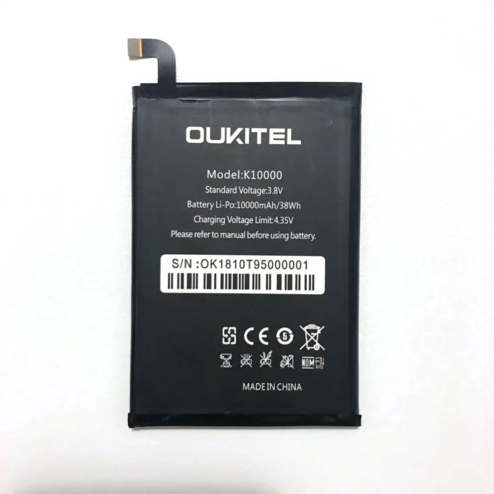 Литий ионный аккумулятор для Oukitel k10000 pro 10000 мАч|Аккумуляторы мобильных телефонов|