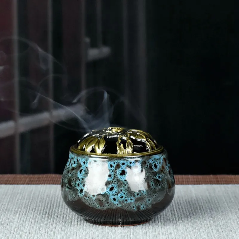 Катушка-курильница керамическая курильница портативная для буддизма подставка