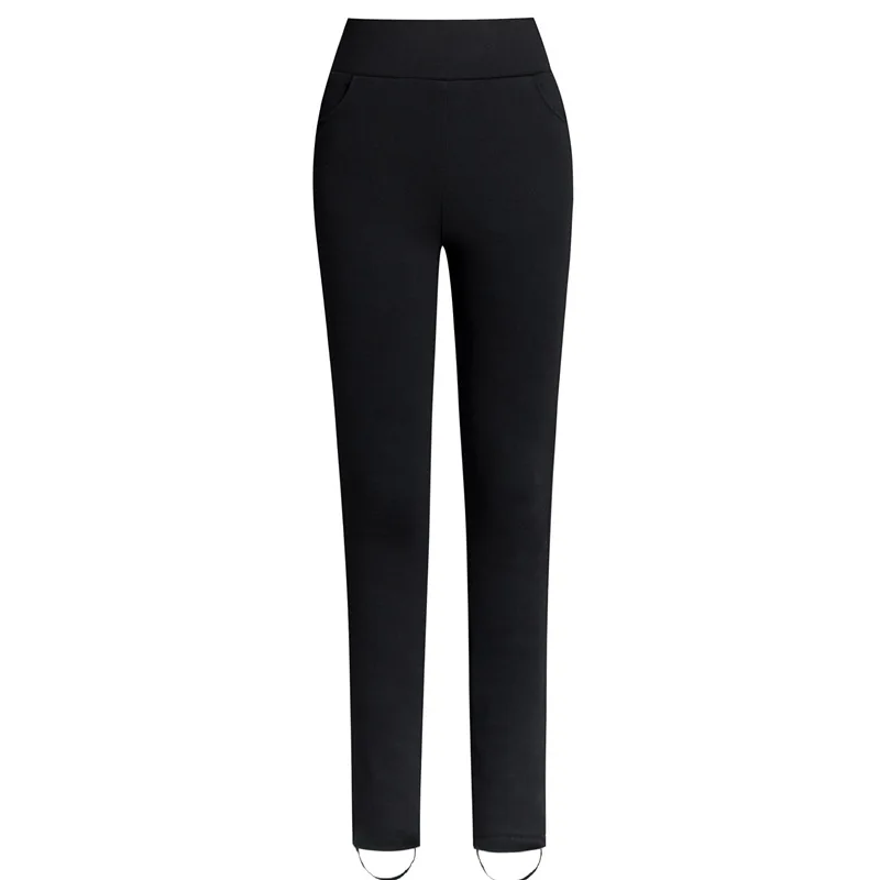 

high wear waist and thicken with big white duck down cultivate morality show thin code render warm cotton trousers