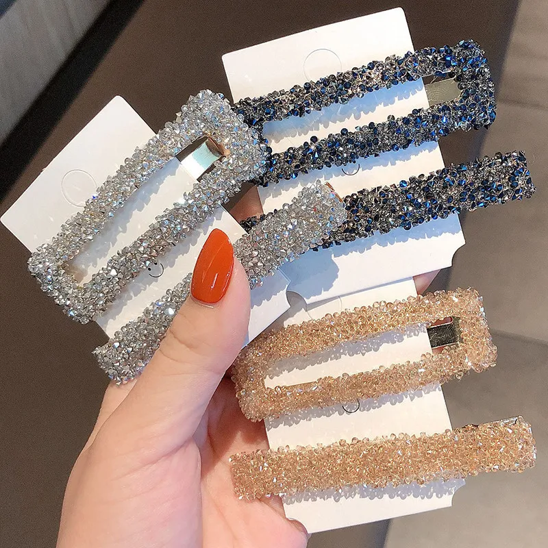 2 шт./компл. В Корейском стиле Популярный прямоугольный заколки для волос модные