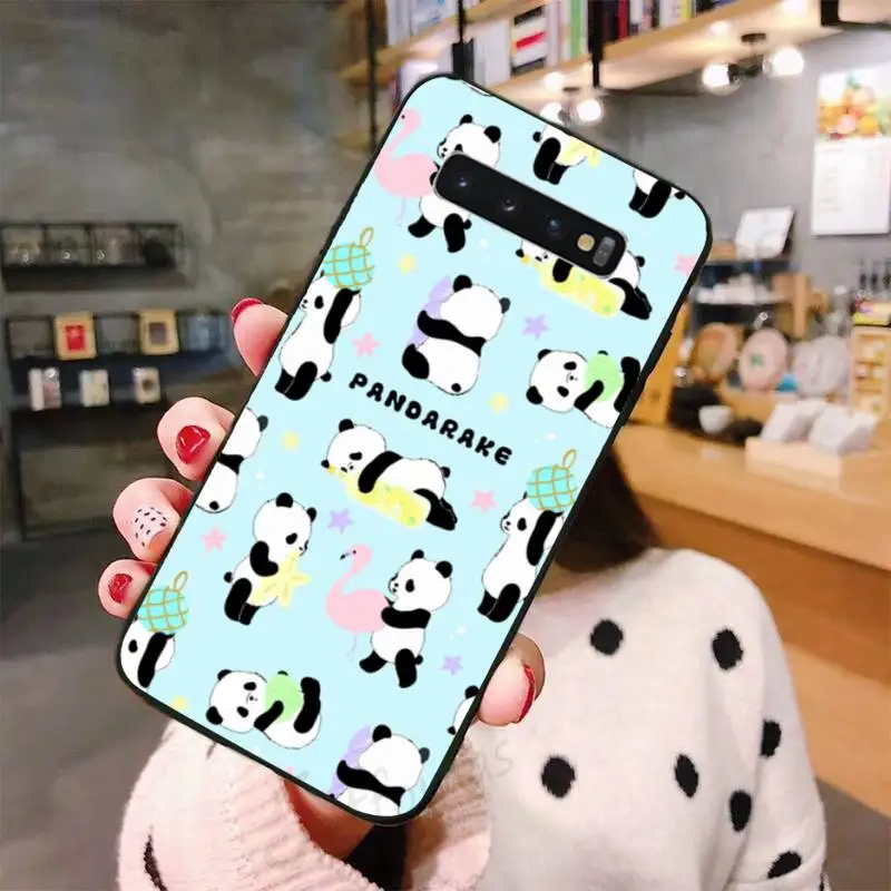 

panda animal cute Phone Case For Samsung A50 A51 A71 A20E A20S S10 S20 S21 S30 Plus ultra 5G M11 funda shell