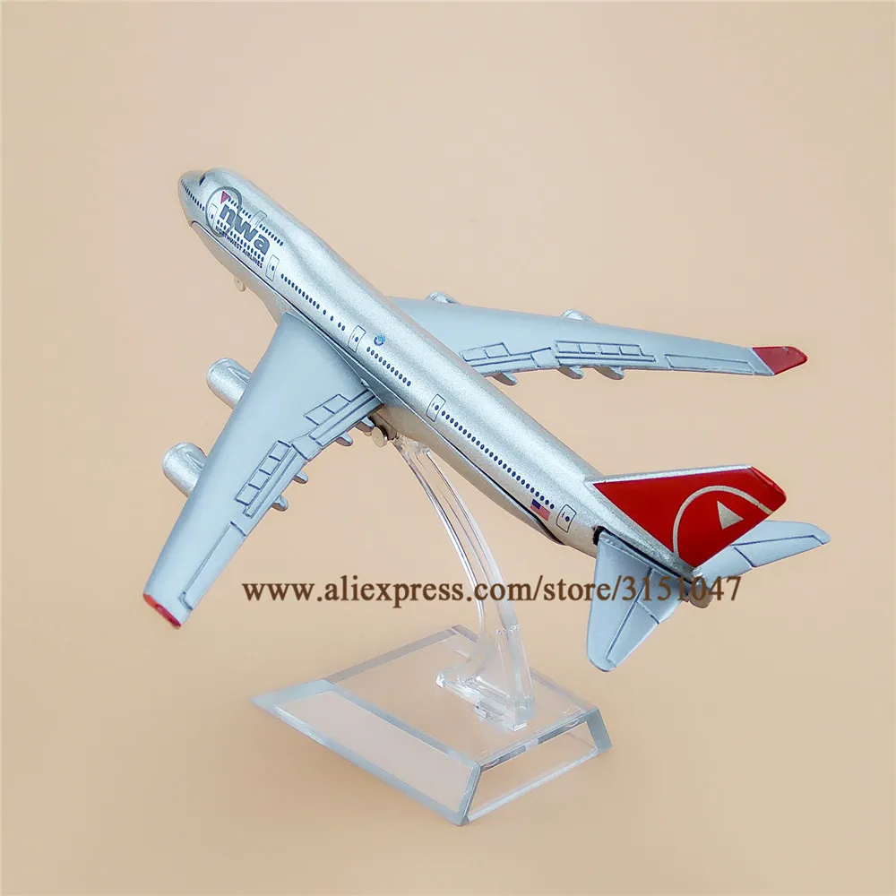 16 см Air American NWA Northwest Airlines Boeing 747 B747 400 модель самолета металлическая литая Airways