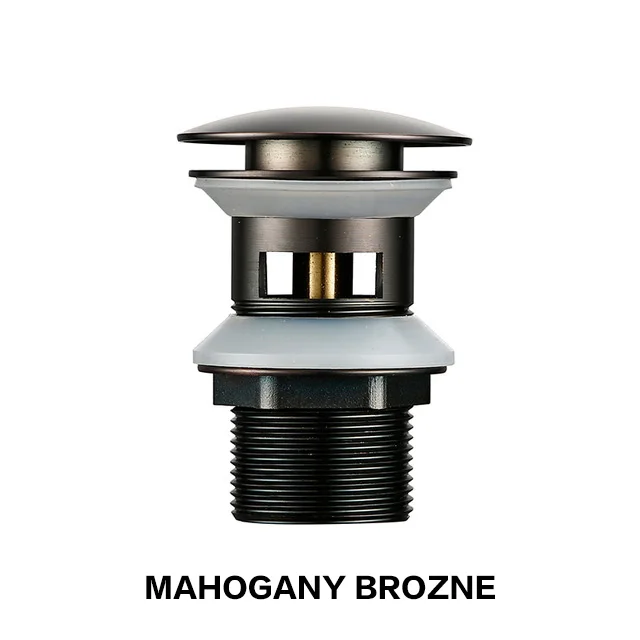 Mahogany Brozne Матовый Blalck Слив с переливом из нержавеющей стали слив раковины для ванной комнаты Аксессуары для ванной комнаты - Цвет: Mahogany Brozne