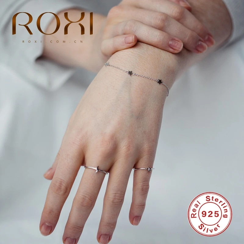 ROXI 925 пробы серебряные кольца для женщин и девушек кольцо на указательный палец с