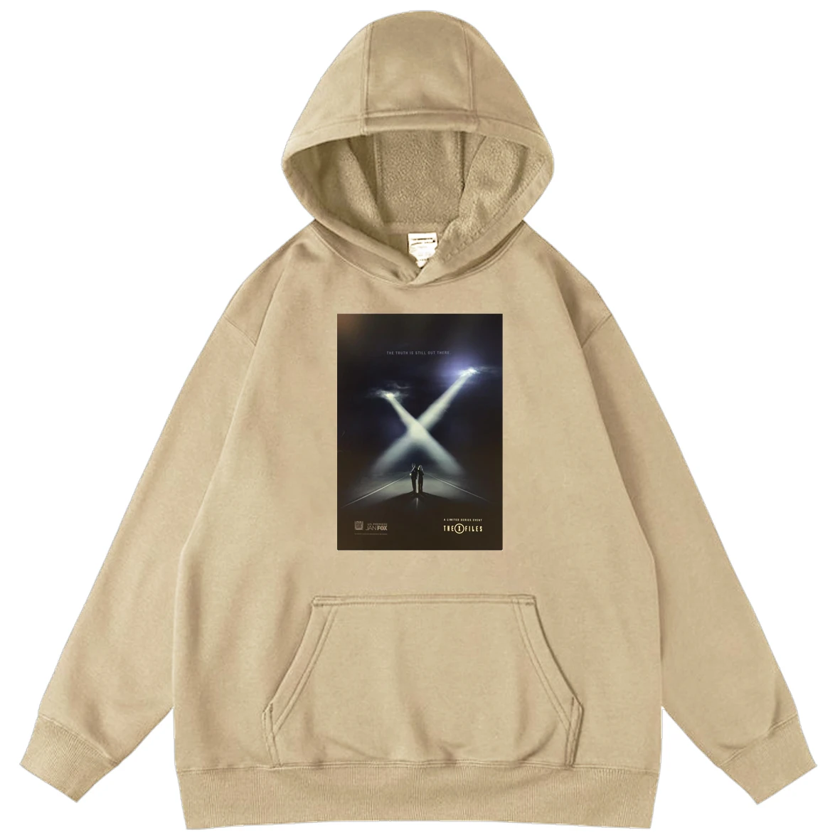 

The X Files Tv Series Print Mens Oversized Hoodies Sweatshirt Big Pocket Hoodey Tops Autumn Pullover Hoodie Unisex Hooded