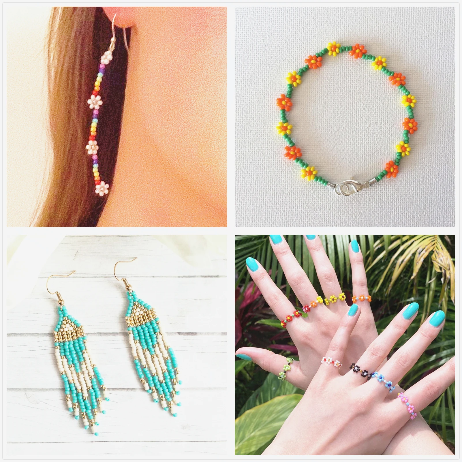 

1920-7200 2/3/4mm Semi-Gem Rice Bead DIY Bracelet, Bracelet Necklace, Jewelry Bead DIY Earring, Clip, Pendant Necklace