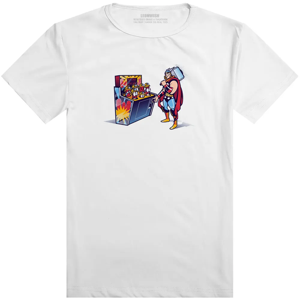 Whack The Mole Thor Loki Comics футболка со мстителем крутая модная с короткими рукавами в