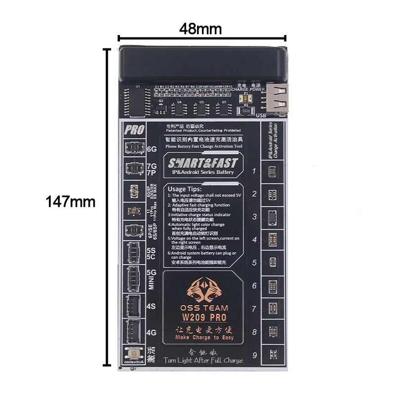 for iPhone 4 5S SE 6 7 8 P X XR XS 11 PRO MAX Samsung Xiaomi Android Phone Battery Tester Fast Charging and Activation Board | Инструменты