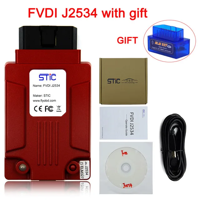 Лучший SVCI- FVDI OBD2 ключевой программист все функции VVDI2 V2015 V2014 FVDI J2534 без ограничений Fvdi abrites commander - Цвет: fvdi-j2534