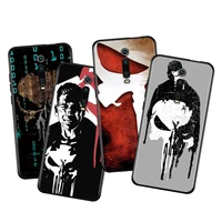marvel punisher silicone cover for xiaomi redmi k40 gaming k30i k30t k30s k30 ultra k20 10x pro black phone case