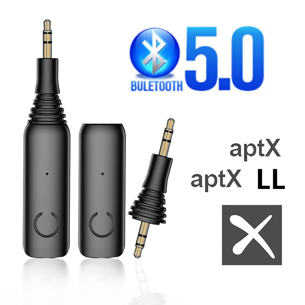 APTX LL Bluetooth 5 0 адаптер и приемник 3 мм AUX Jack RCA беспроводной микрофон Handsfree
