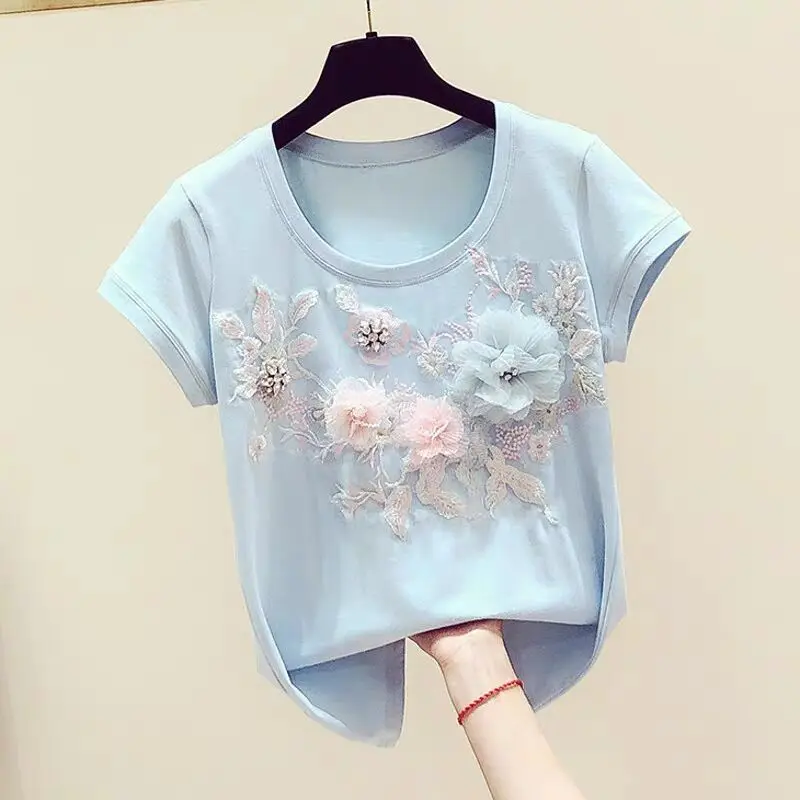 

T-shirt women's bottoming shirt all-match trendy half-sleeved spring and summer Korean style loose