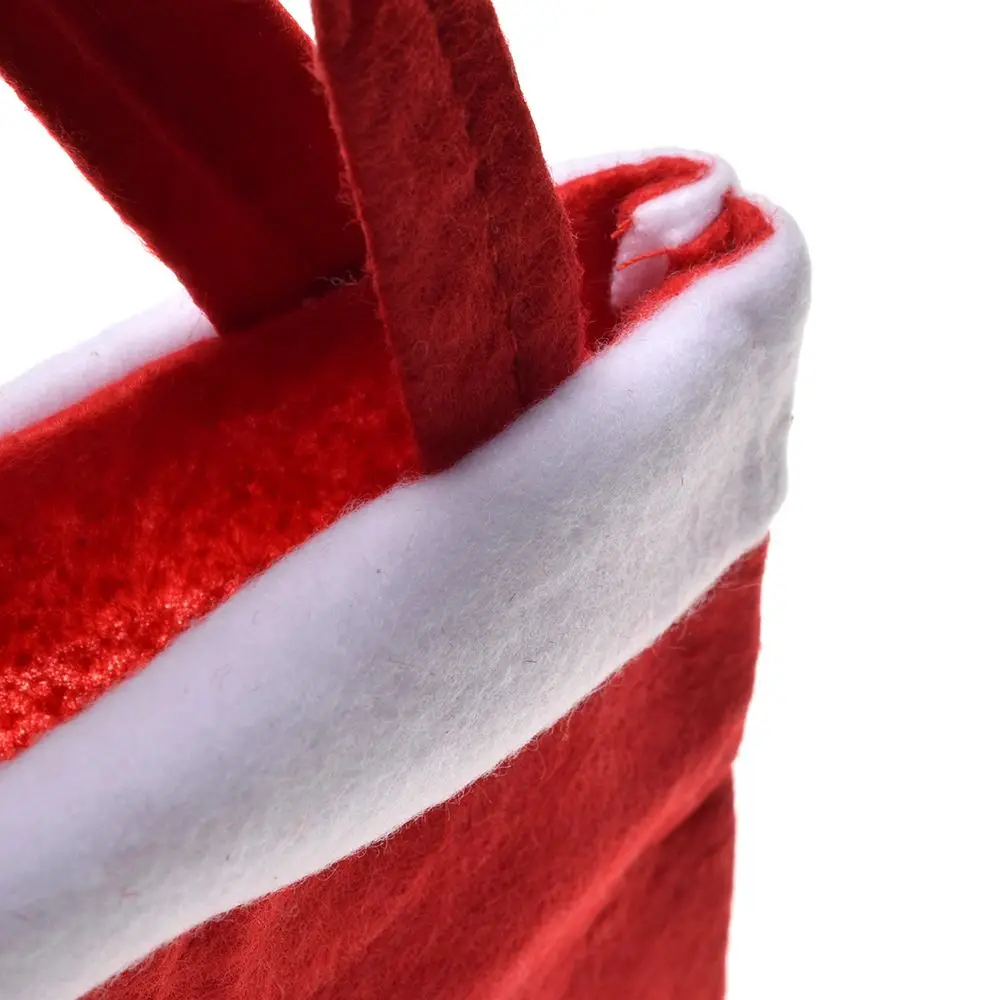 2020 С Рождеством Красный мешок для конфет Рождество с изображением новогодней