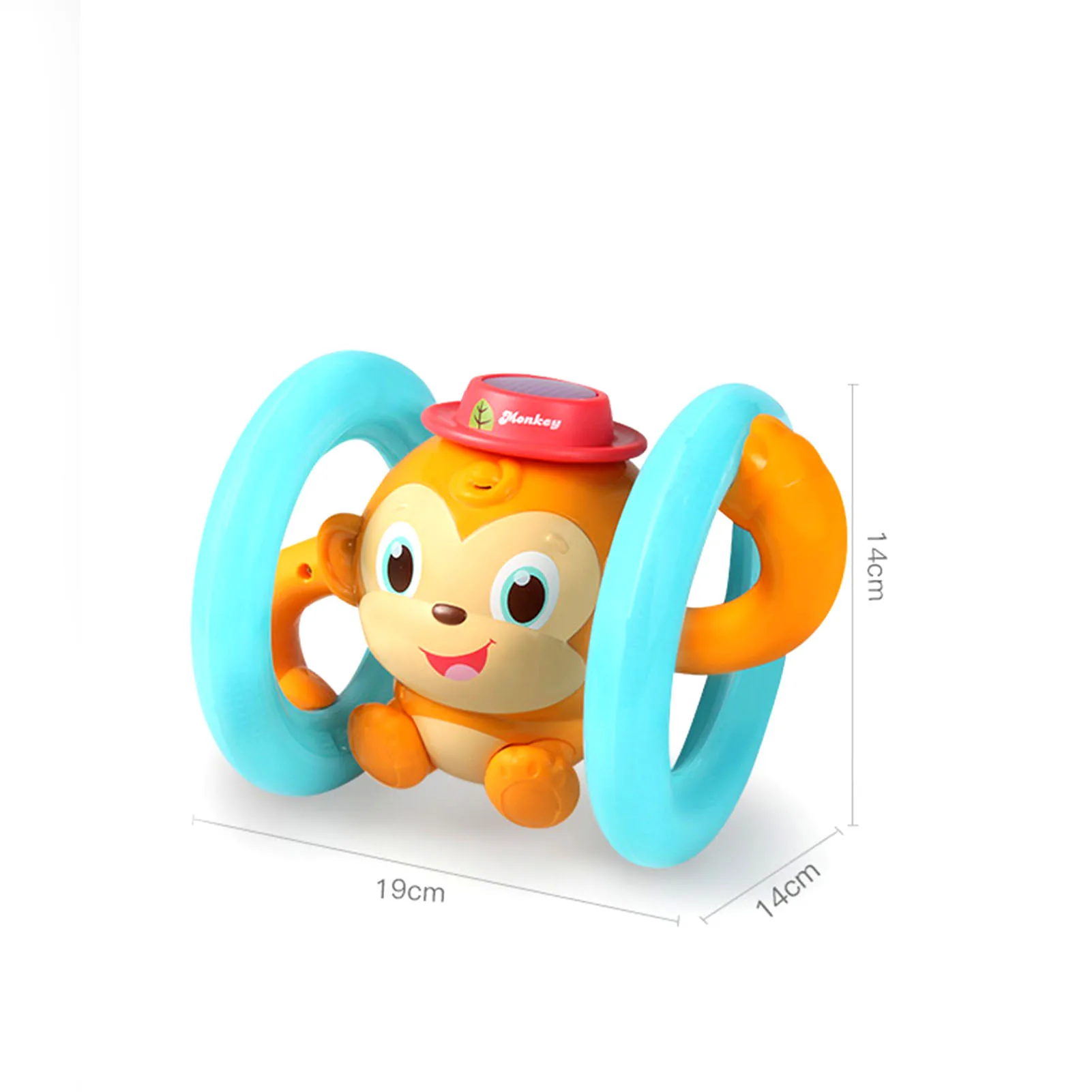 

Baby Voice Controled Rolling Monkey Toy Electric Monkey Tipping Toy With Sound Light Voice-Activated Toy
