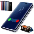 Зеркальный смарт-чехол для huawei honor Nine 5 T, чехол-книжка с подставкой для телефона honor 20 pro nova5 t nova5t nova 5 t, противоударный