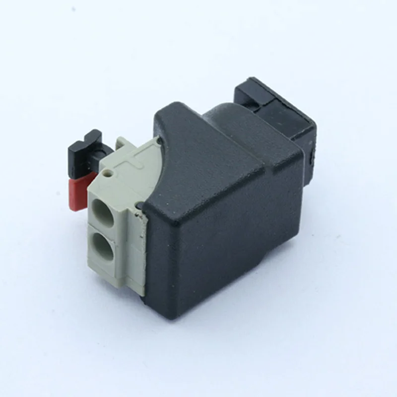 

100pcs/lot Female DC Power Jack Connector 5.5x2.1mm for Single Color LED Strip Light for CCTV Camera DC5521 AV Balun Terminal